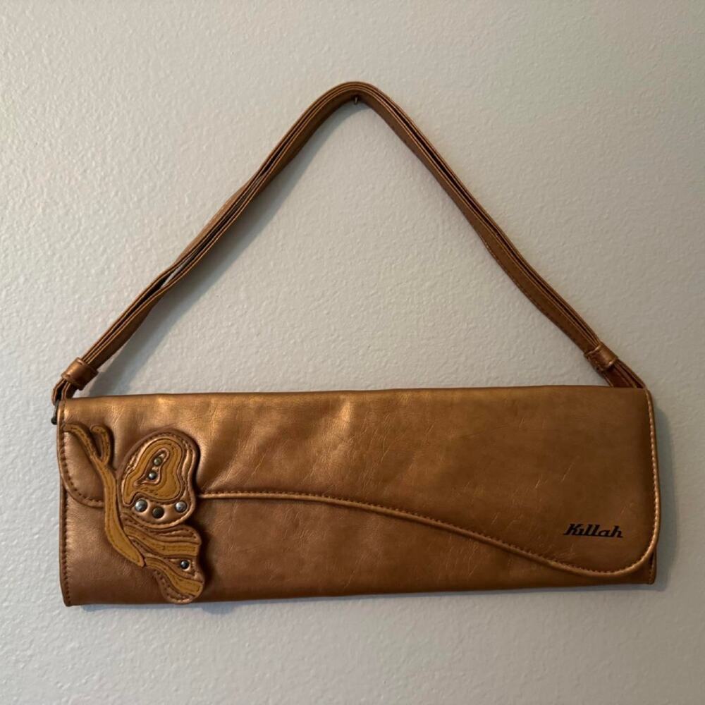 Vintage Killah Metallic Bronze Butterfly Handbag made in Italy